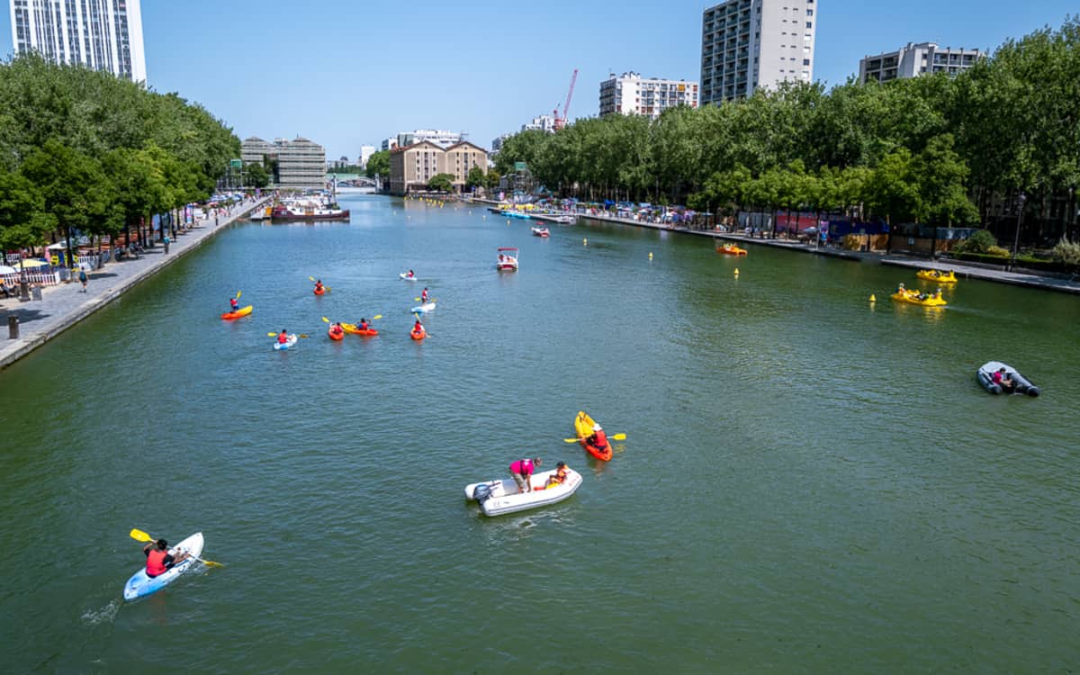 Baignade estivale - La Villette