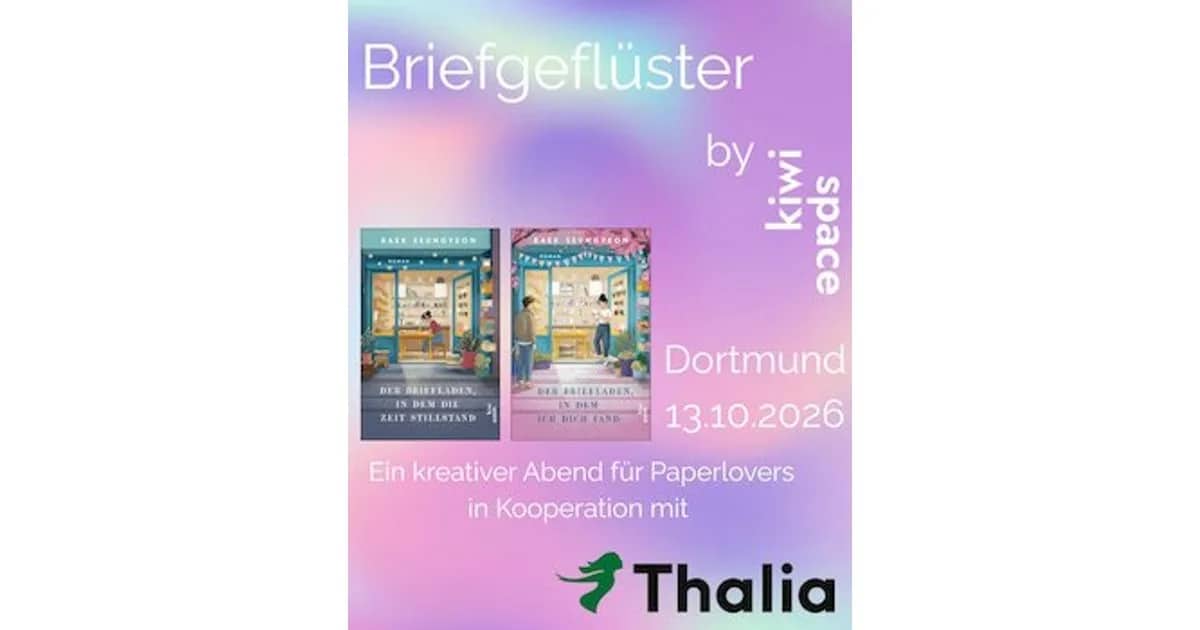 Mayersche Dortmund (VST 199105764) - Live bei uns ein Kiwi Space Abend "Der Briefladen, in dem ich dich fand"