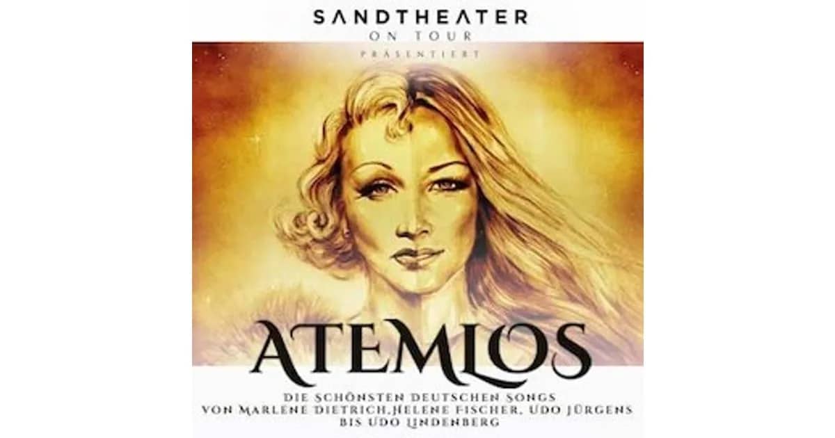 SANDTHEATER ON TOUR - ATEMLOS - deutsche Hits in Sand gemalt