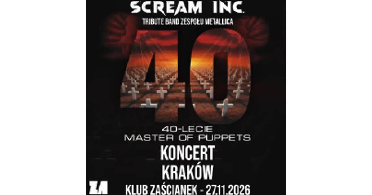 40-lecie “Master of Puppets” - SCREAM Inc
