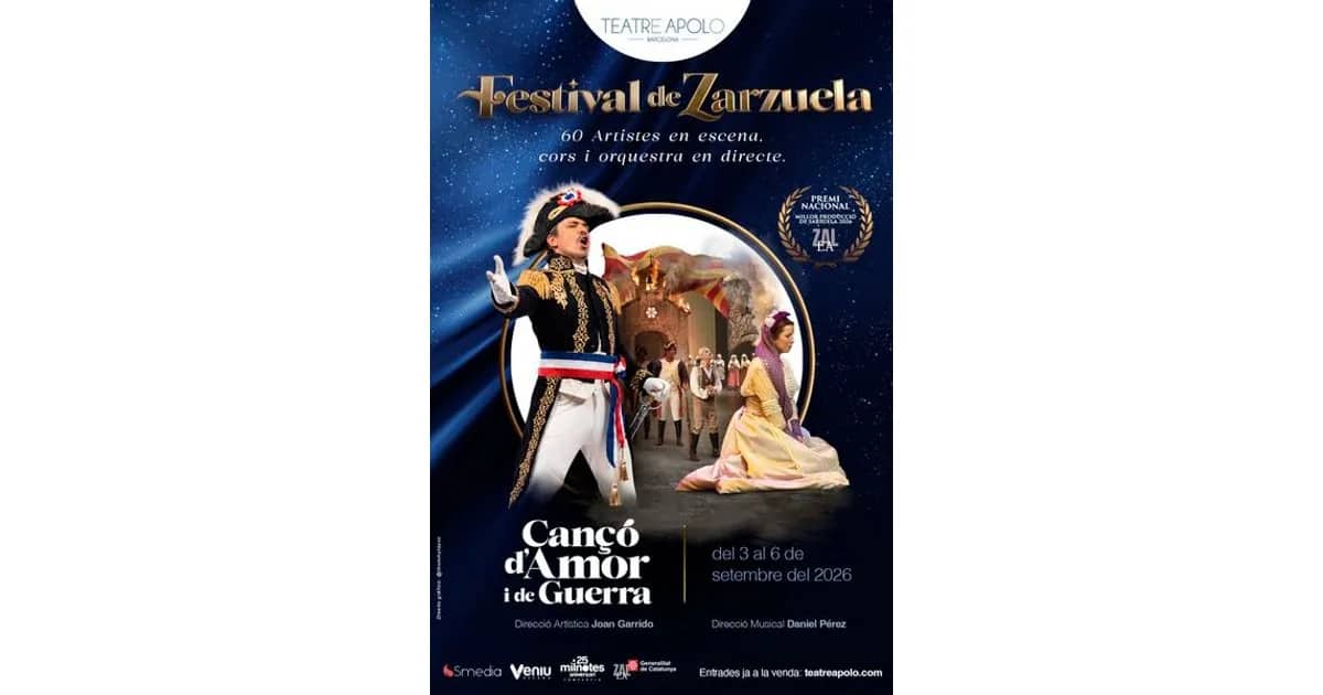 Cançó d'Amor i de Guerra - Festival de Zarzuela event poster