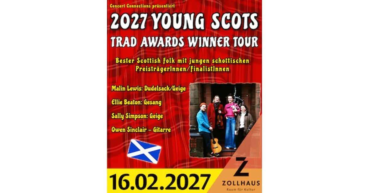 Young Scots Trad Awards Winner Tour 2027 - Die nächste Generation des schottischen Folk!