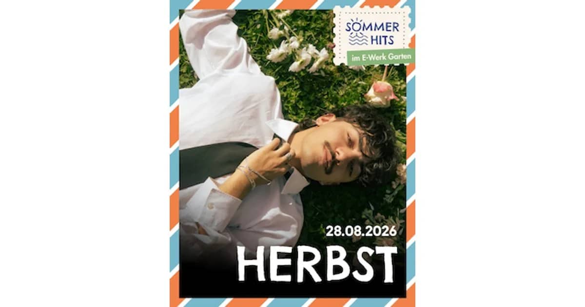 herbst - Sommerhits - E-Werk Open Air event poster