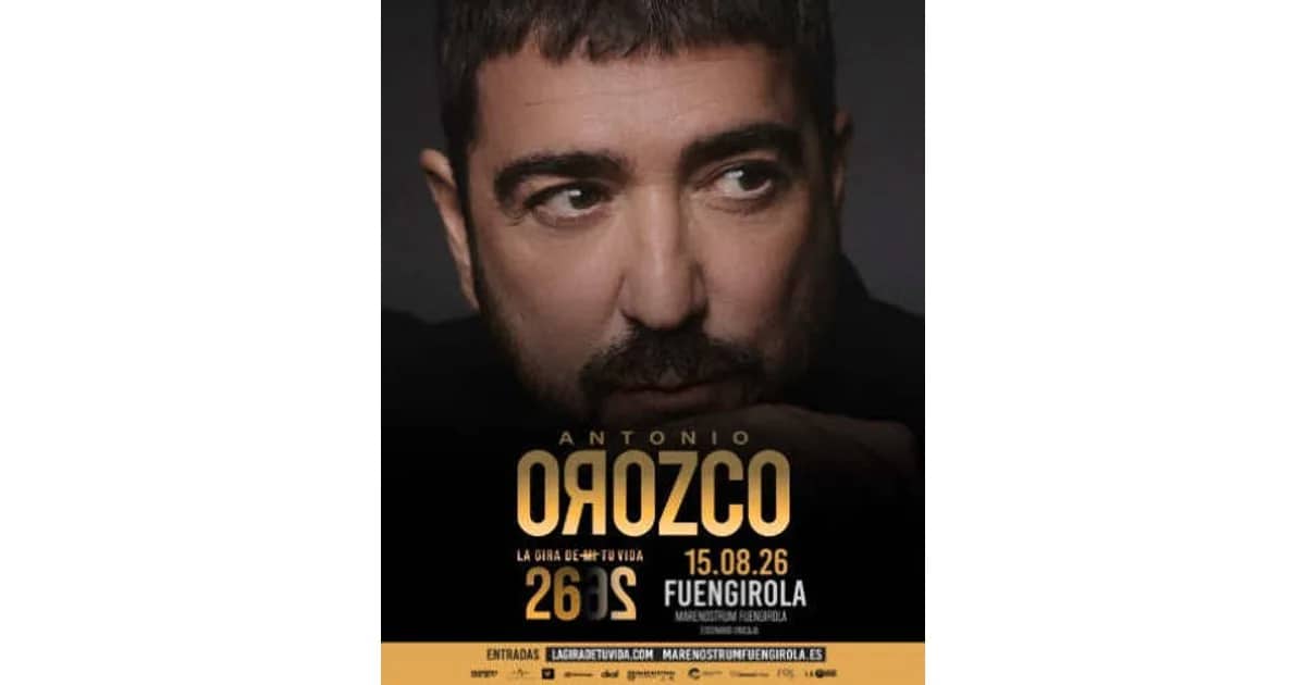 Antonio Orozco - Marenostrum Fuengirola event poster