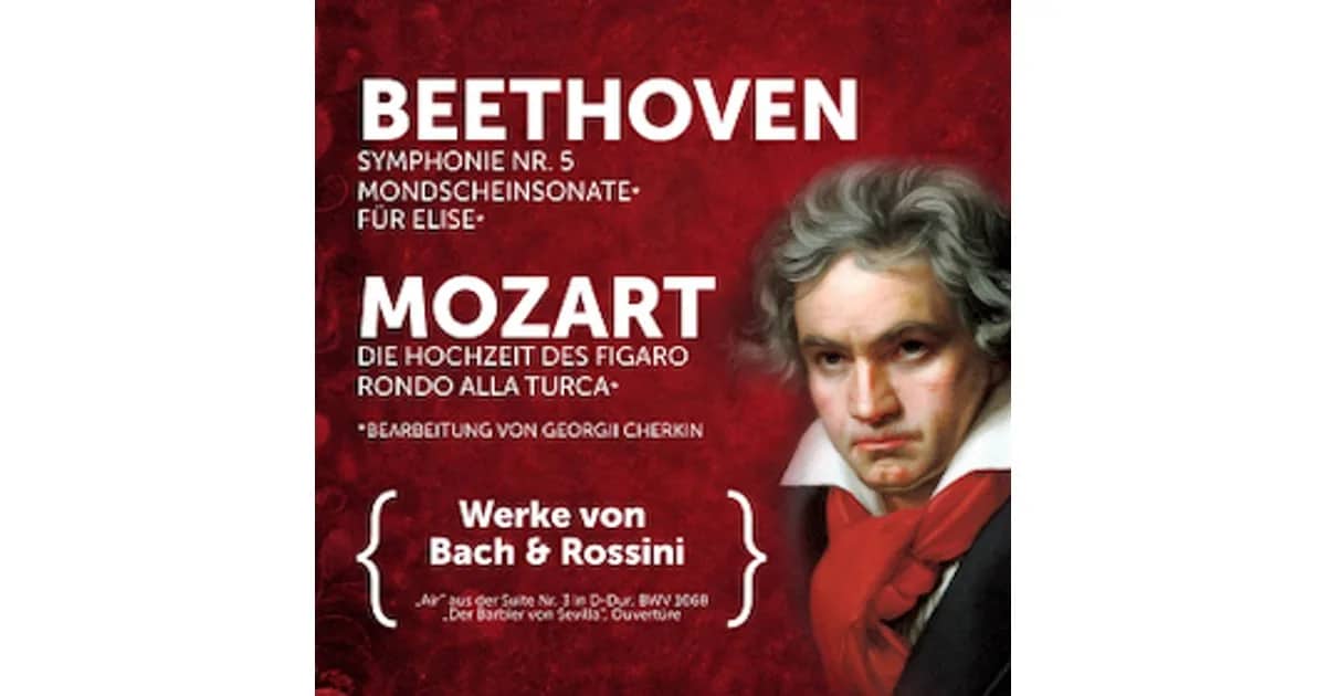 Nachmittagskonzert zum Valentinstag - Meisterwerke von Mozart, Bach, Beethoven und Rossini