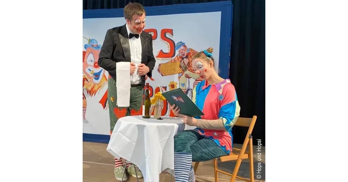 Hops und Hopsi Kinderprogramm - Hops, der Oberkellner