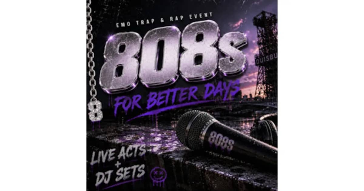 808s for Better Days - Charity-Event für die deutsche Depressionsstiftung event poster