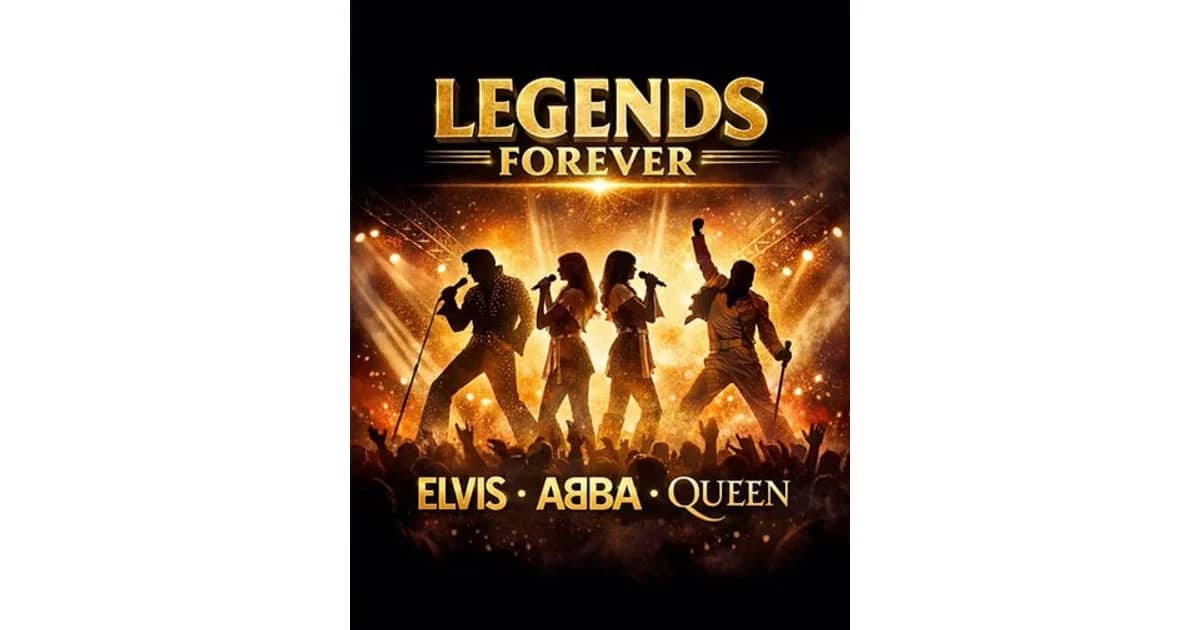 Legends Forever: Elvis, ABBA & Queen event poster