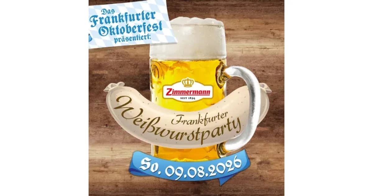 Frankfurter Weißwurstparty event poster