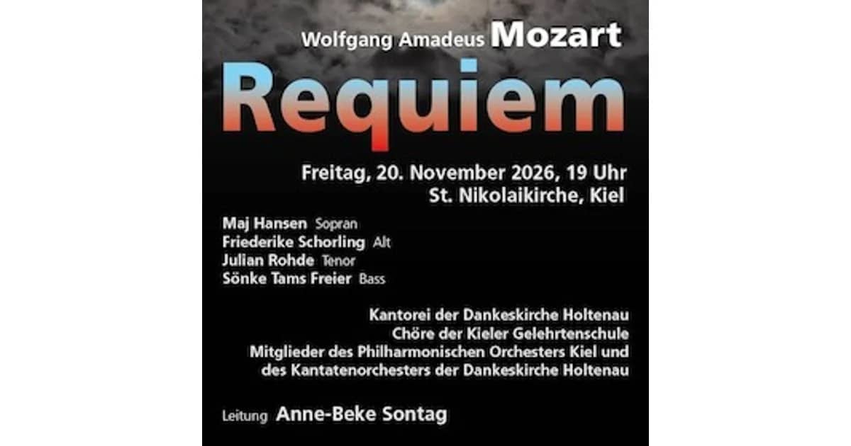 Veranstaltungen 2026 - "Wolfgang Amadeus Mozart - Requiem in d"