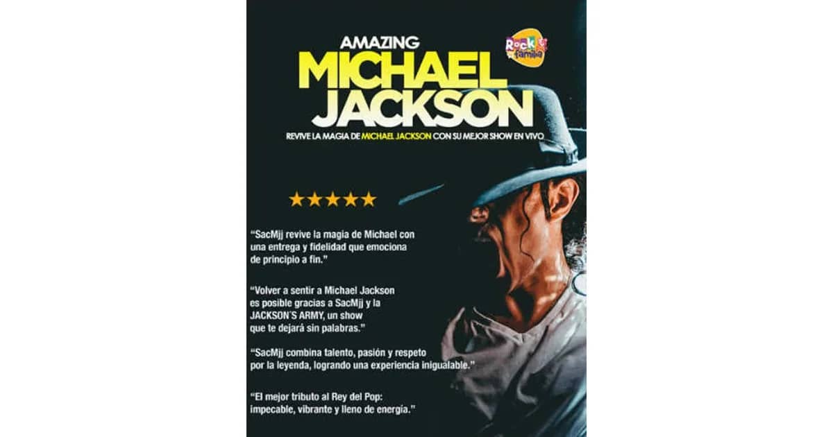 Amazing Michael Jackson event poster