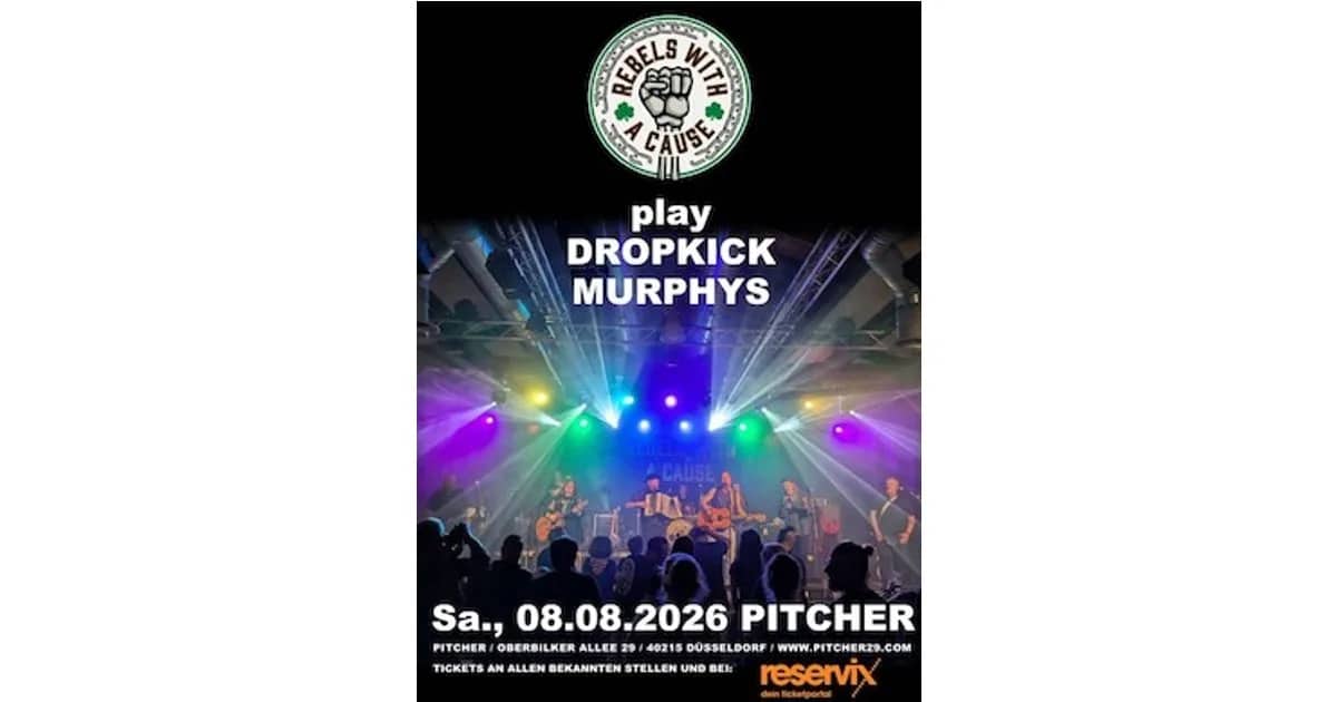 DROPKICK MURPHYS by REBELS WITH A CAUSE event poster