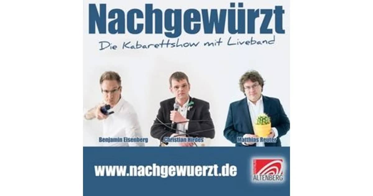 Nachgewürzt - Die Kabarettshow mit Liveband - Gast: Mario Siegesmund