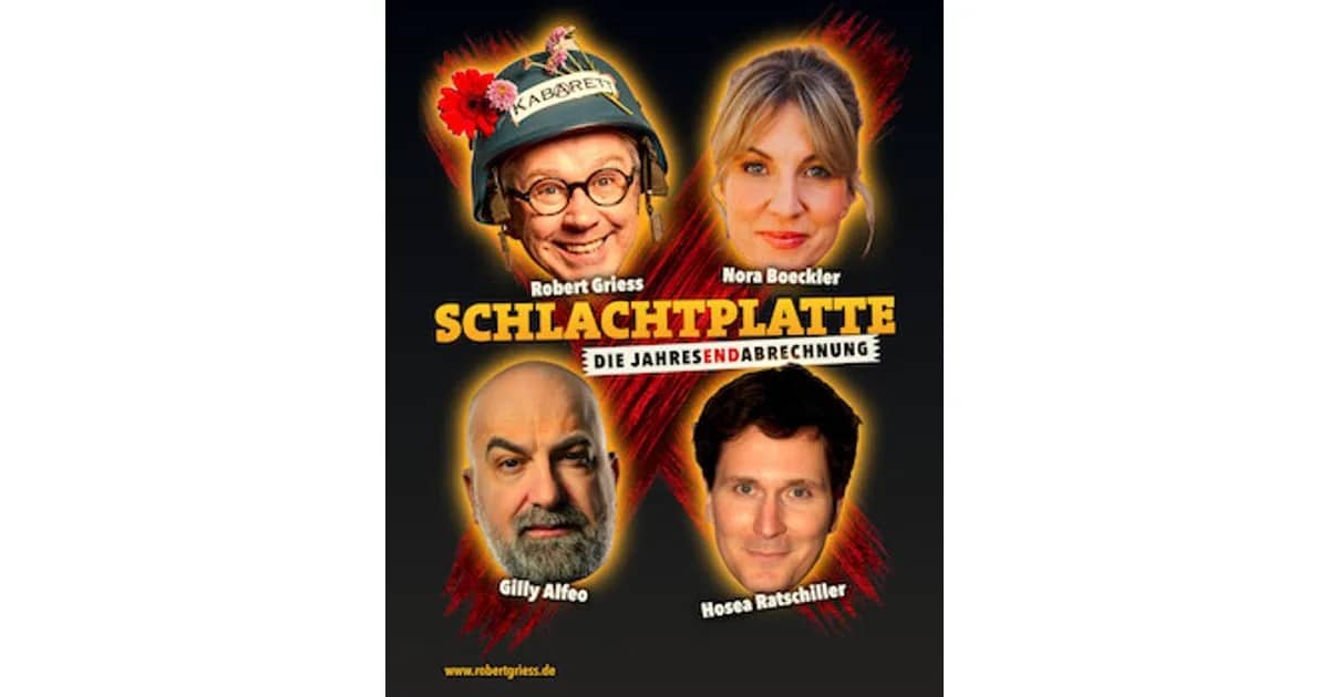Schlachtplatte - Die Jahresendabrechnung - mit Gilly Alfeo, Nora Boeckler, Robert Griess und Hosea Ratschiller