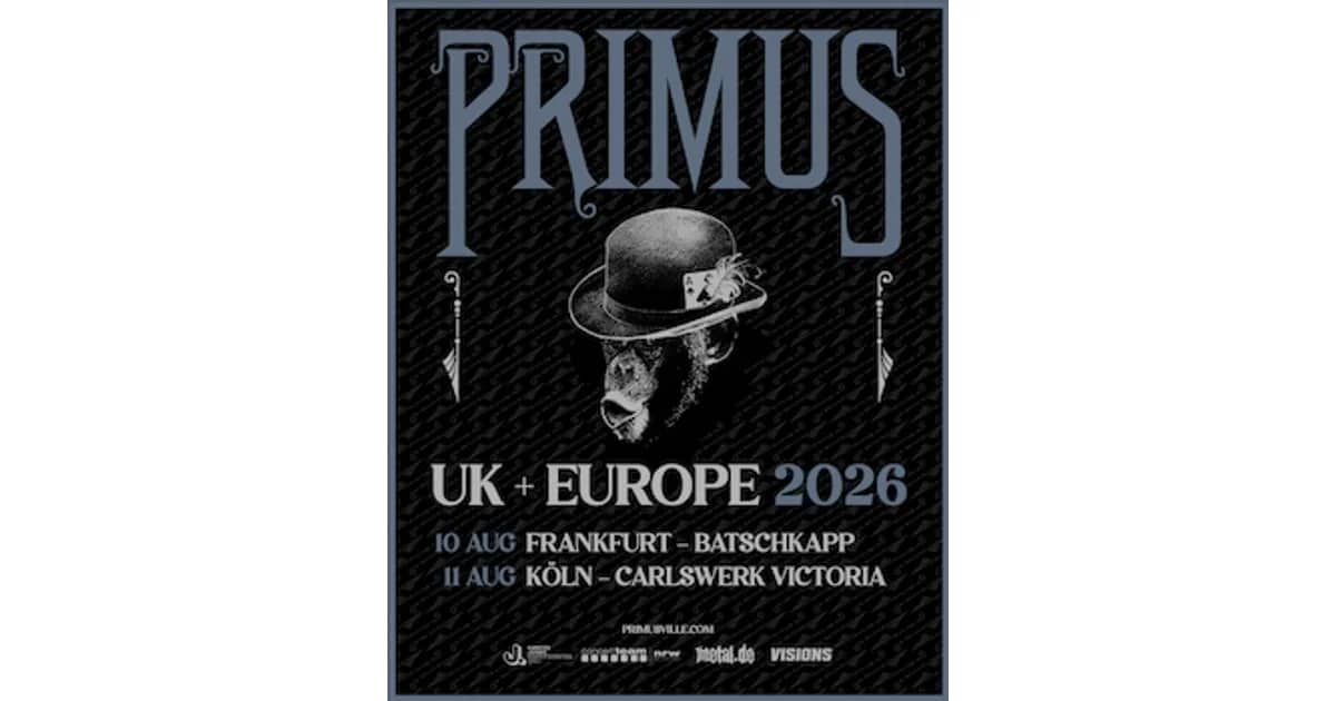 PRIMUS - UK + EUROPE 2026 event poster