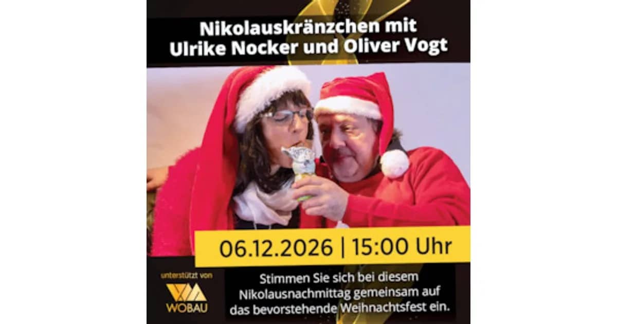 Kaffeekränzchen mit Live-Musik | Magdeburg | machwerk - Nikolauskränzchen mit Ulrike Nocker & Oliver Vogt
