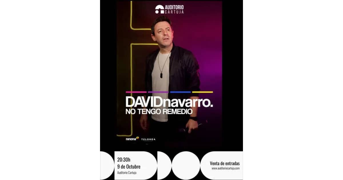 No Tengo Remedio - David Navarro event poster