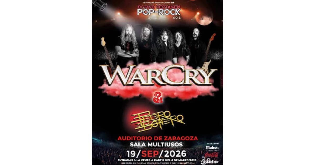 Warcry & Pedro Botero octavo certamen Pop- Rock