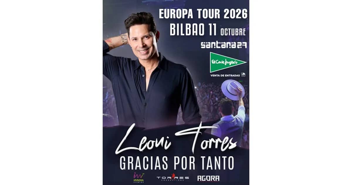 Concierto Leoni Torres- Gracias por tanto 2026 event poster