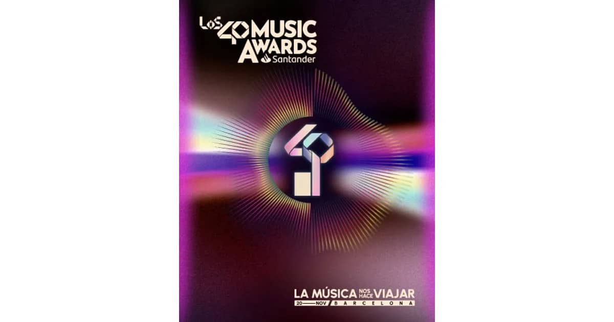 LOS40 Music Awards Santander 2026 event poster