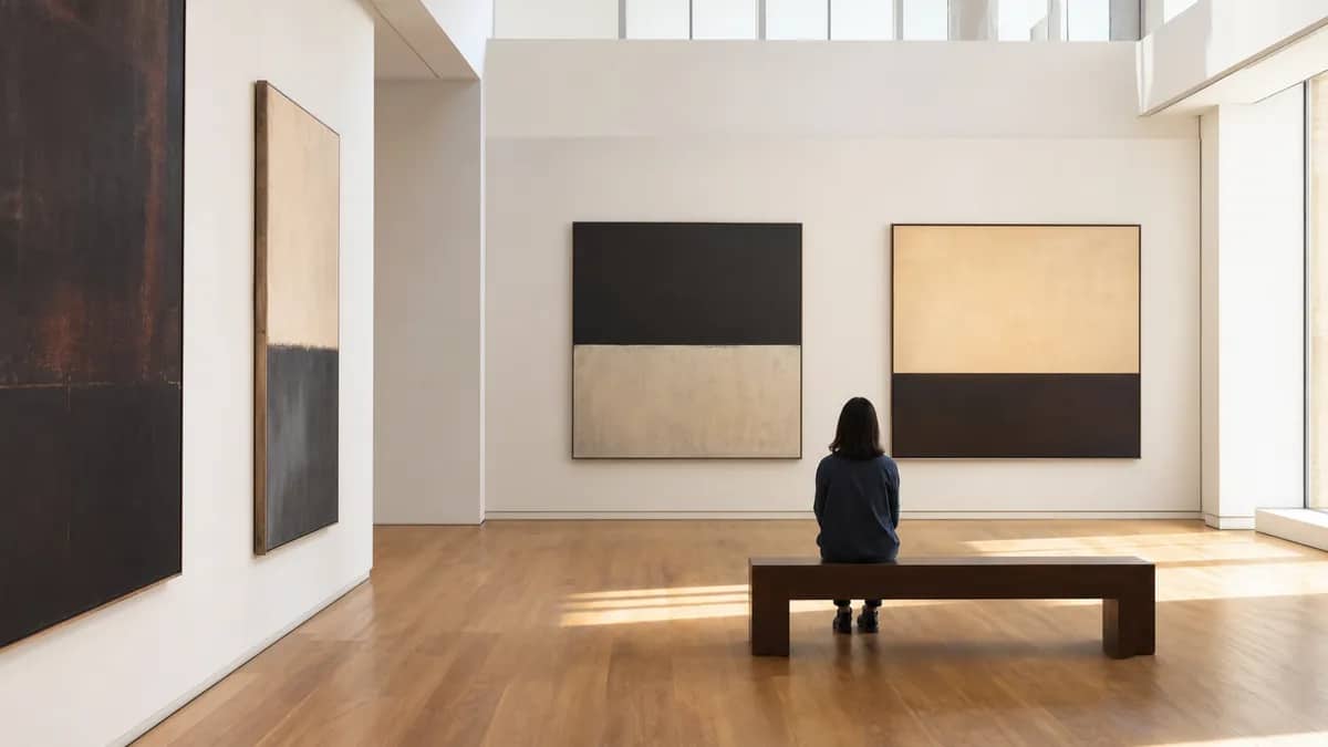 A museum interior.