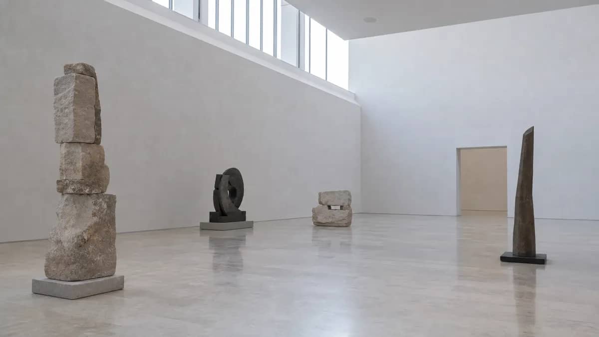 A museum interior.
