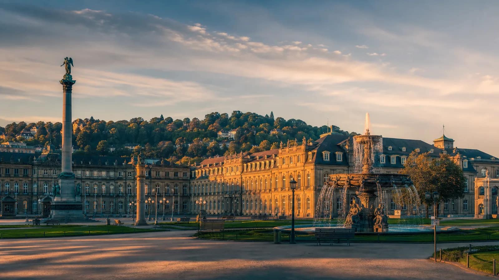Cinematic travel view of stuttgart, destination guide