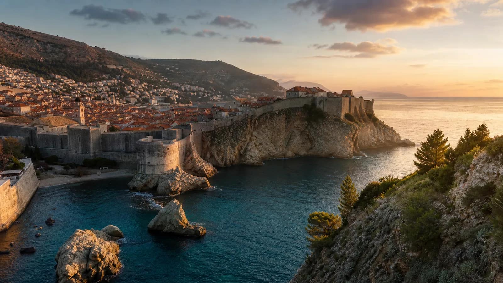 Cinematic travel view of HR, country guide