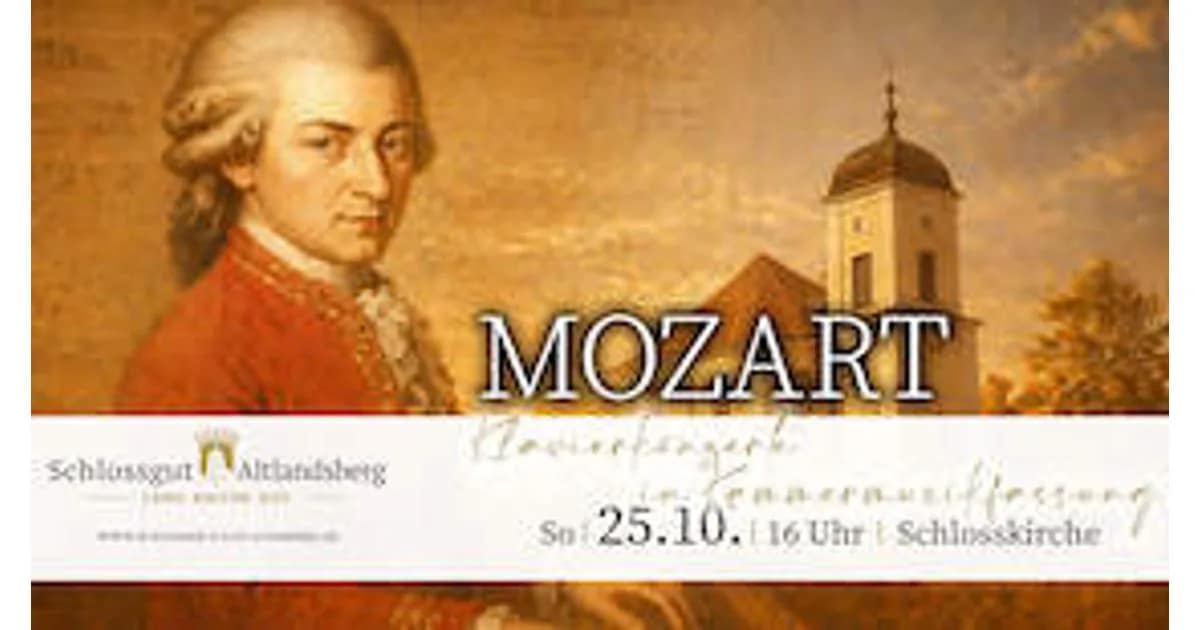 Musik in Brandenburgischen Schlössern - Herbstkonzert: "Mozart – Klavierkonzerte in Kammermusikfassung" event image