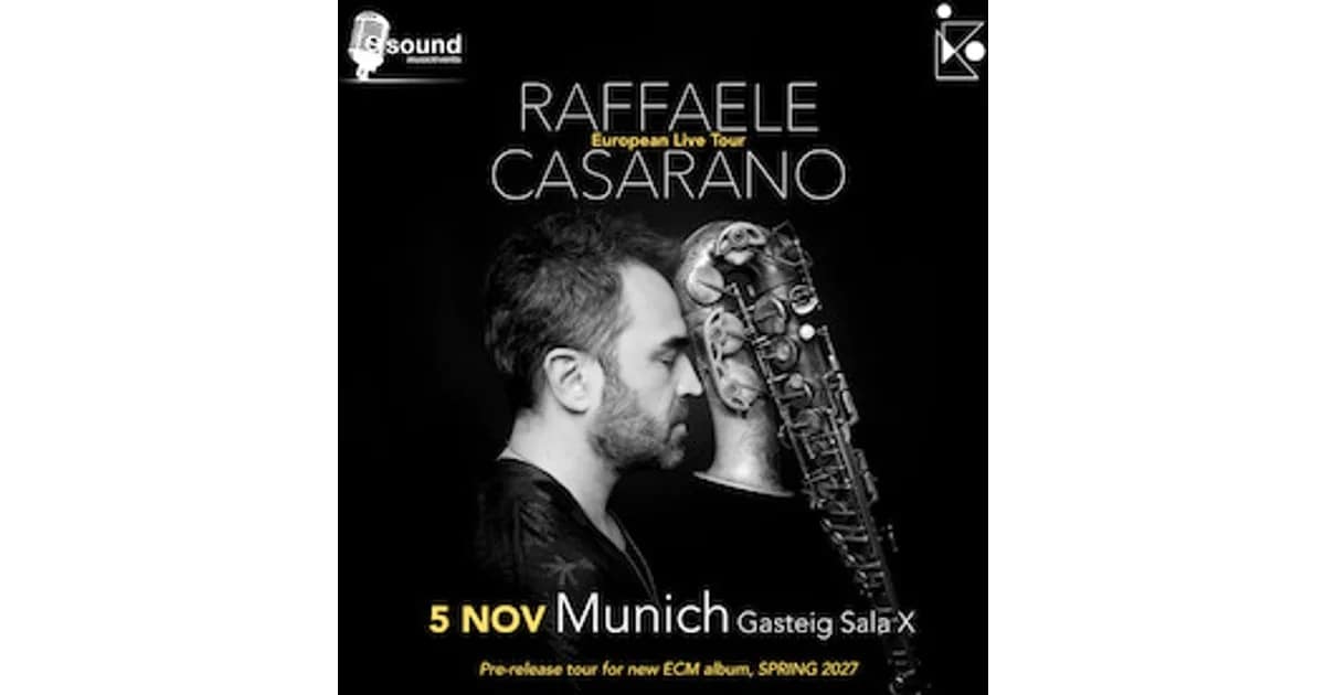 Raffaele Casarano - European Live Tour event image