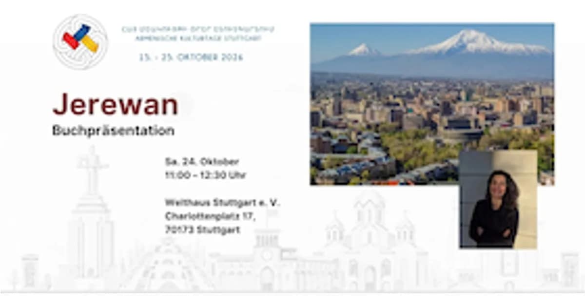 Armenische Kulturtage Stuttgart 2026 - Jerewan – Buchpräsentation & Gespräch event image