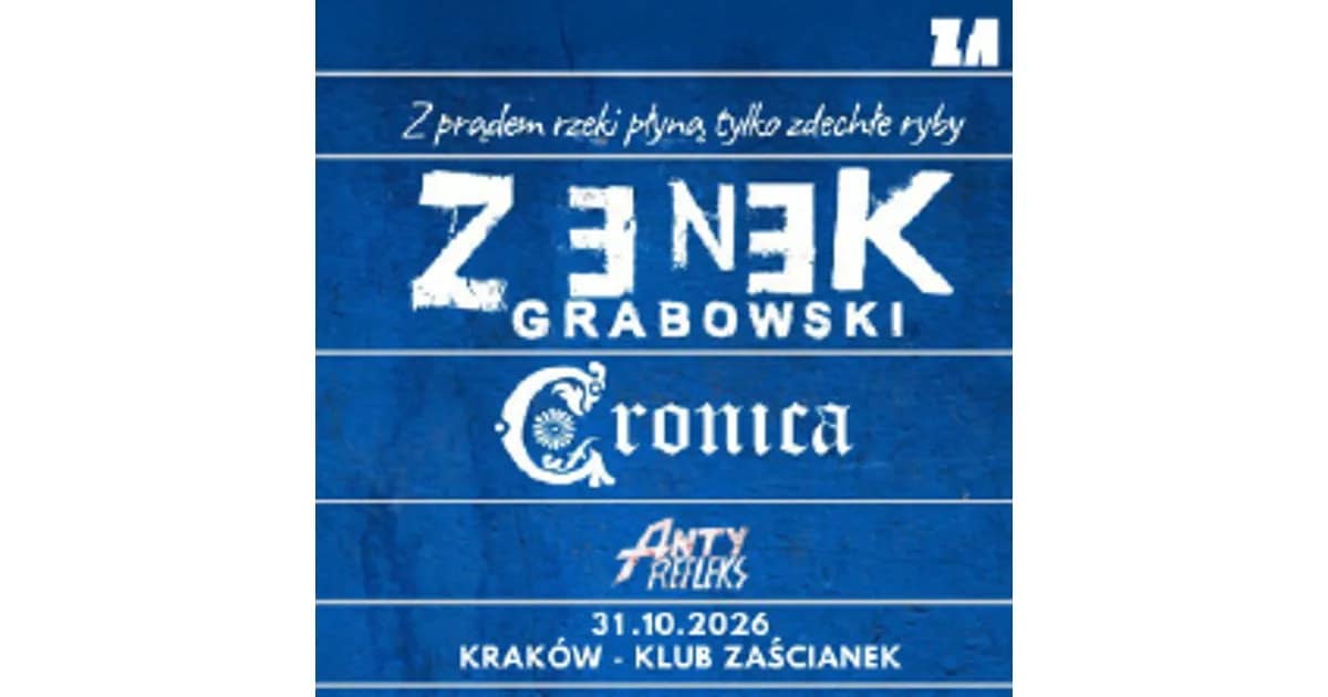 ZENEK GRABOWSKI “Z prądem rzeki płyną tylko zdechły ryby event image