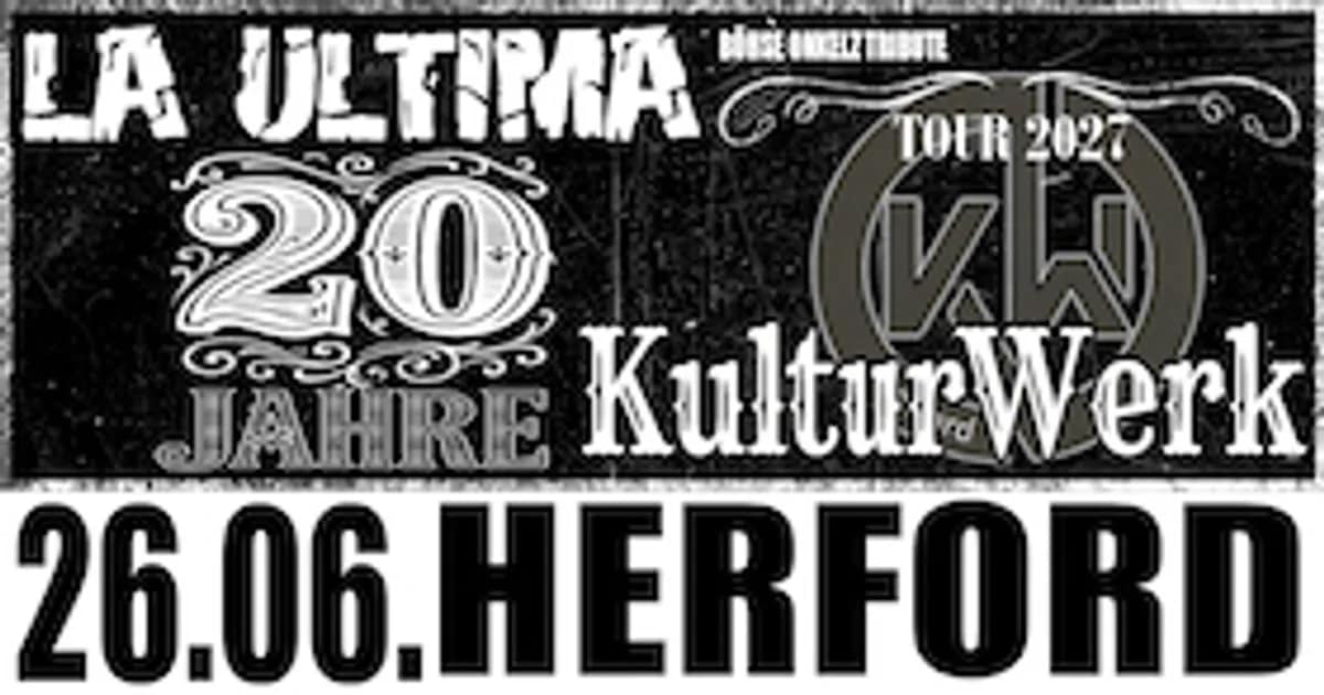 La Ultima - Böhse Onkelz Tribute - 20 Jahre Tour 2027 event image