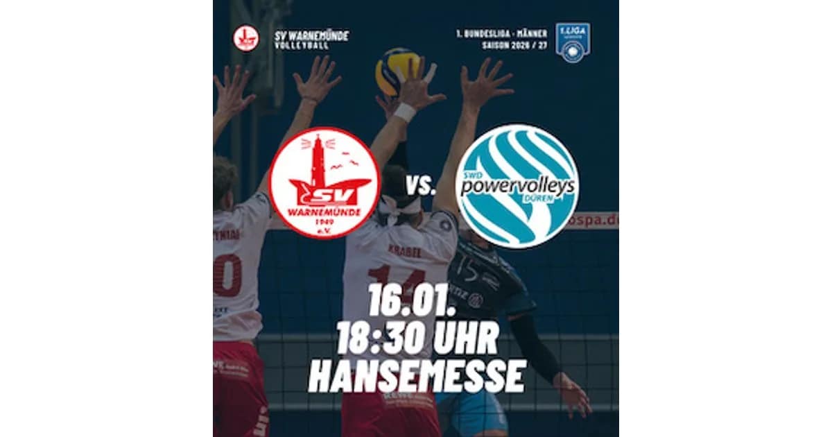 2026/2027 | 1. Bundesliga Männer - SV Warnemünde - Düren event image
