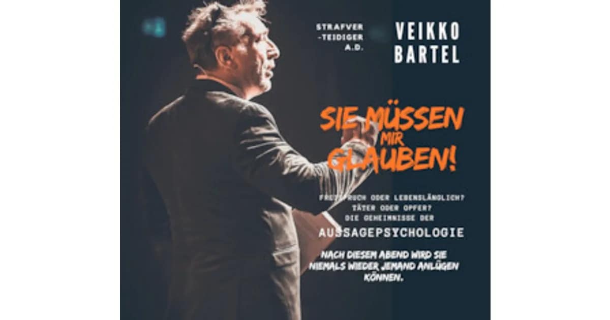 Veikko Bartel - AUSSAGEPSYCHOLOGIE event image