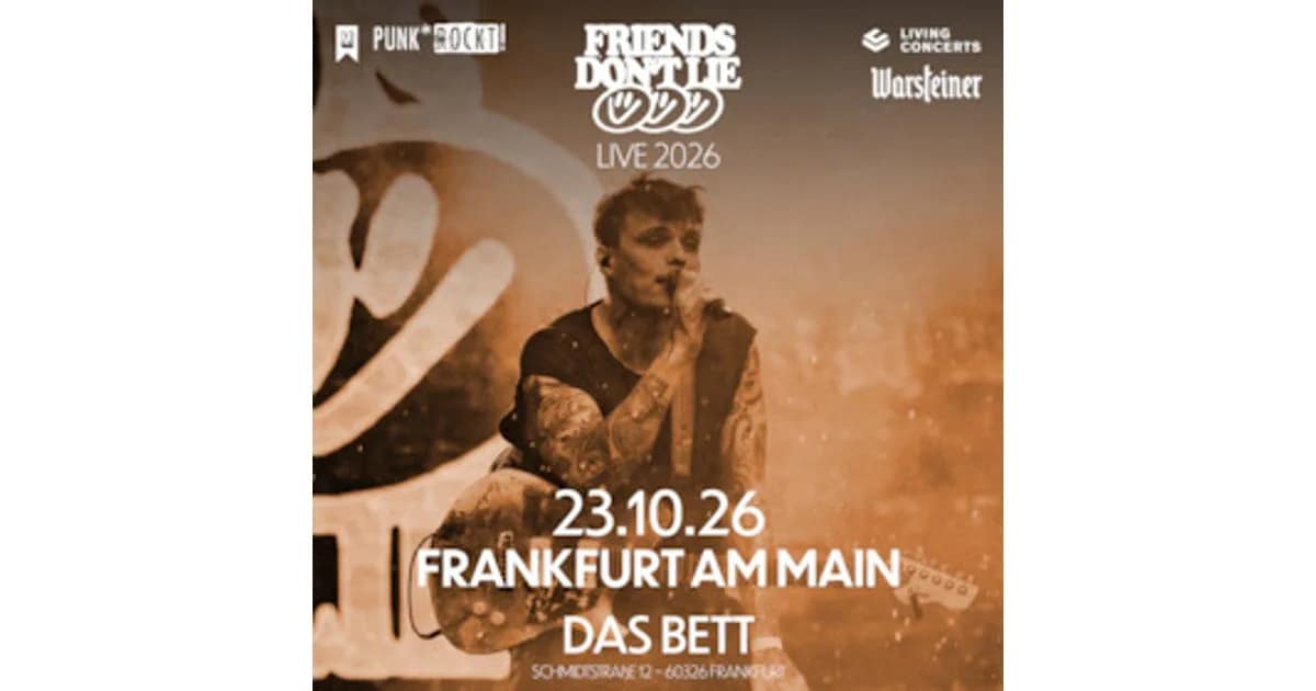FRIENDS DON'T LIE - Zenit der DramaTOURgie event image