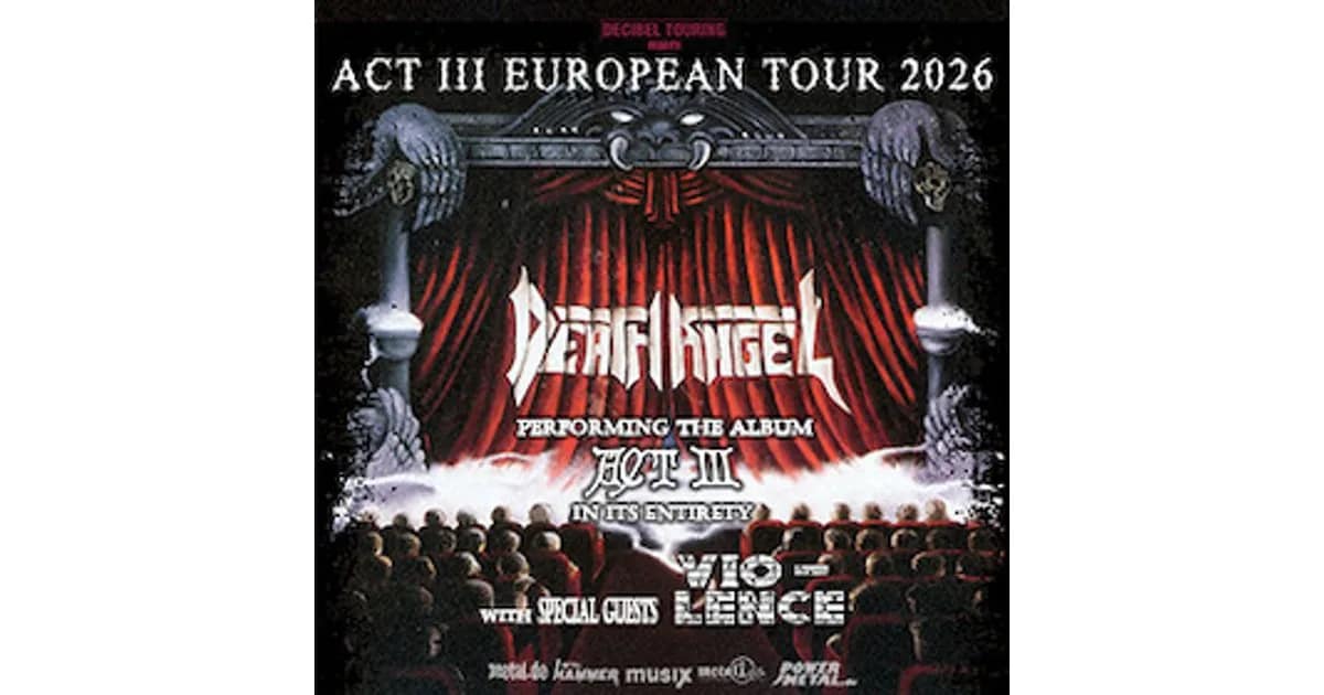 Death Angel - Act III European Tour 2026 event image