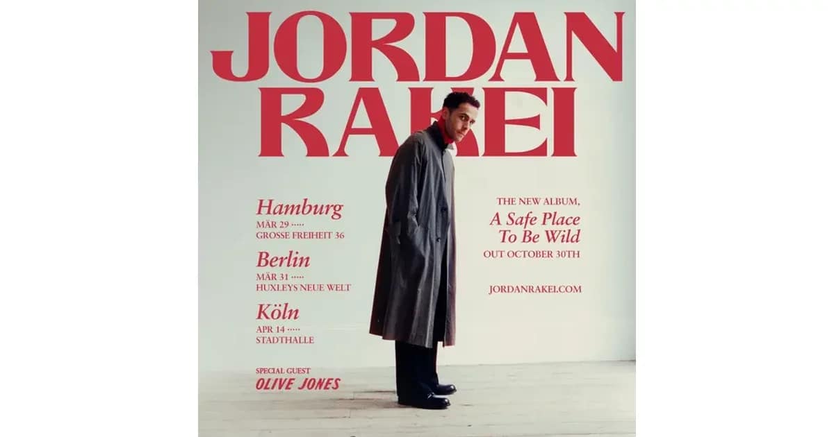 Jordan Rakei - A Safe Place To Be Wild Biog event image