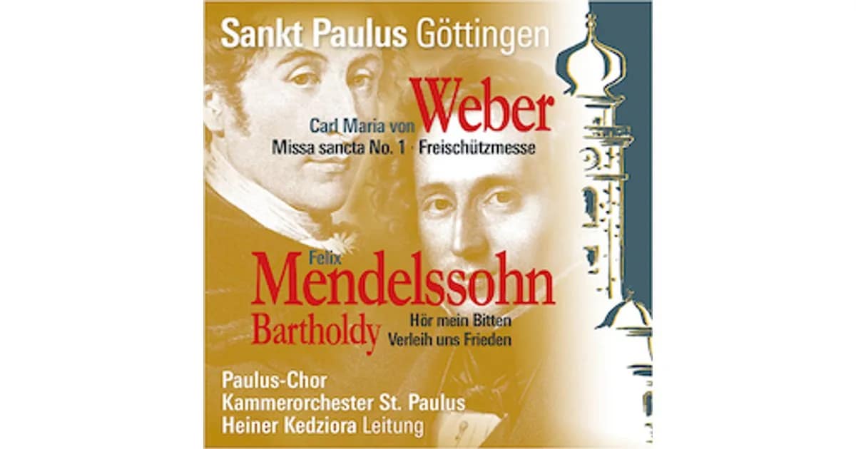 Herbstkonzert Paulus-Chor Göttingen - Carl Maria von Weber (Freischütz-Messe) und Felix Mendelsshohn Bartholdy event image