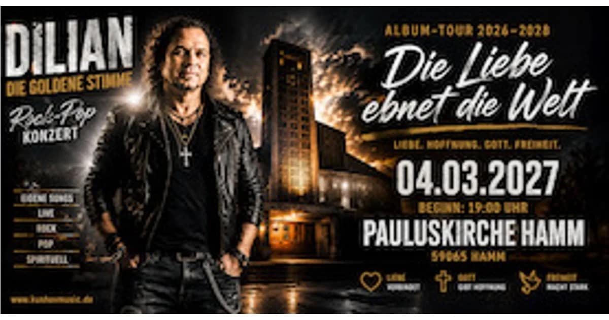 Dilian Kushev – Pop & Rock Konzert „Die Liebe ebnet die Welt“ - The Voice of Love event image