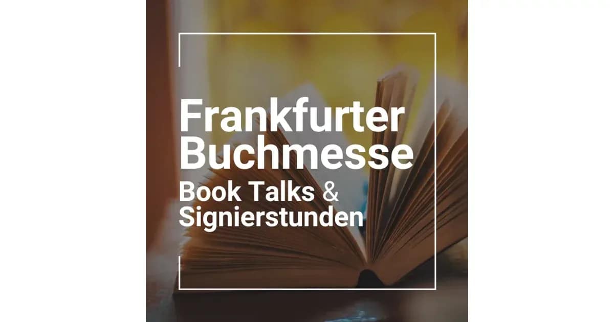 Frankfurter Buchmesse - FBM26-Book Talk & Signierstunde mit Mona Ameziane und Christine Westermann event image