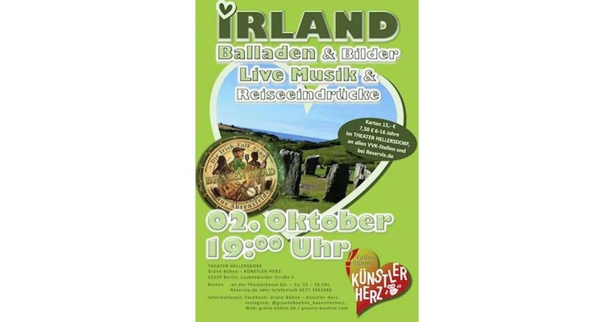 Zu Gast in der Grünen Bühne - Irland Balladen und Bilder