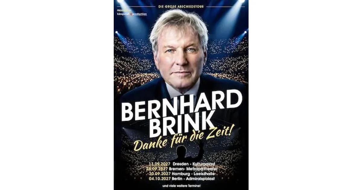 Bernhard Brink - „Danke für die Zeit“ - Die Abschiedstour event image