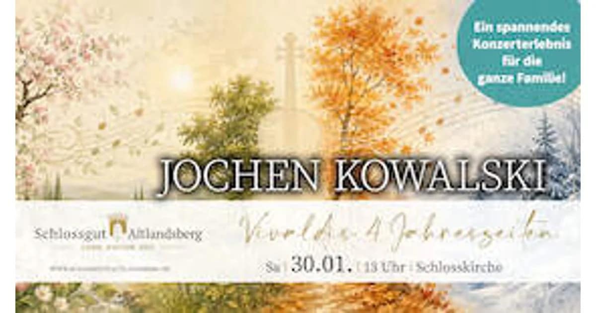 Familienkonzert: Vivaldis 4 Jahreszeiten - Premiere mit Jochen Kowalski als Sprecher event image