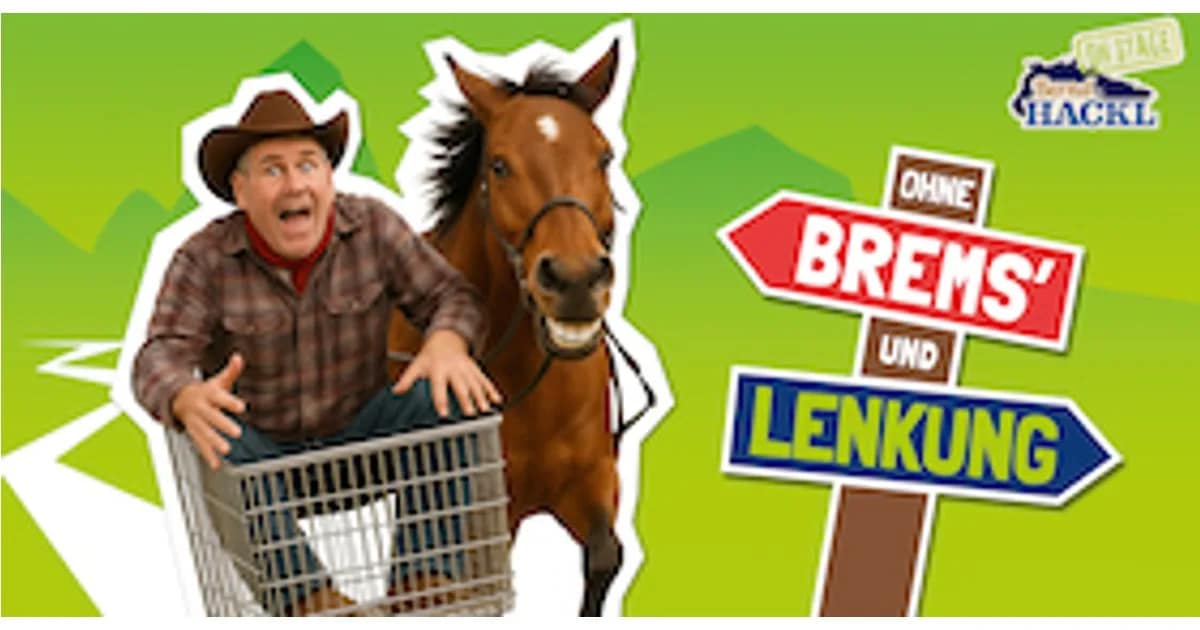 Kulturveranstaltungen, Konzerte, Comedy, Shows u.v.m. - Bernd Hackl on Stage - Ohne Brems`und Lenkung event image