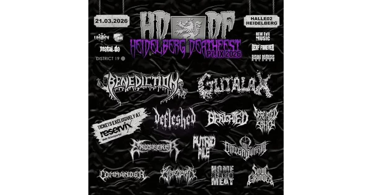 Heidelberg Deathfest X - 2027 - HDDF X - Tagesticket Freitag event image