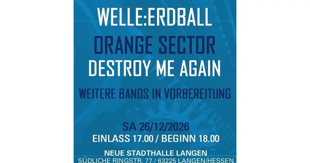 Electronic Dance Art Festival 2026 - HOCICO, WELLE:ERDBALL, [:SITD:], Orange Sector & Destroy me Again event image
