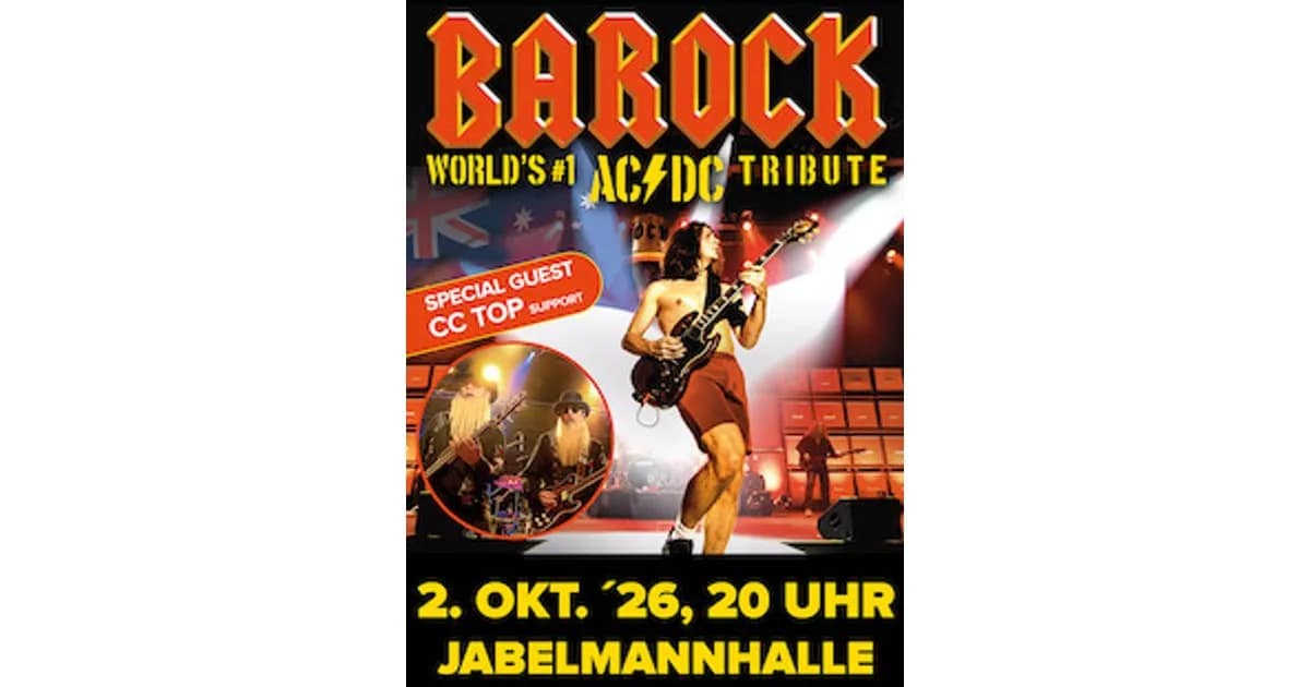 BAROCK - World´s #1 AC/DC Tribute - Speziell Guest CC TOP event image