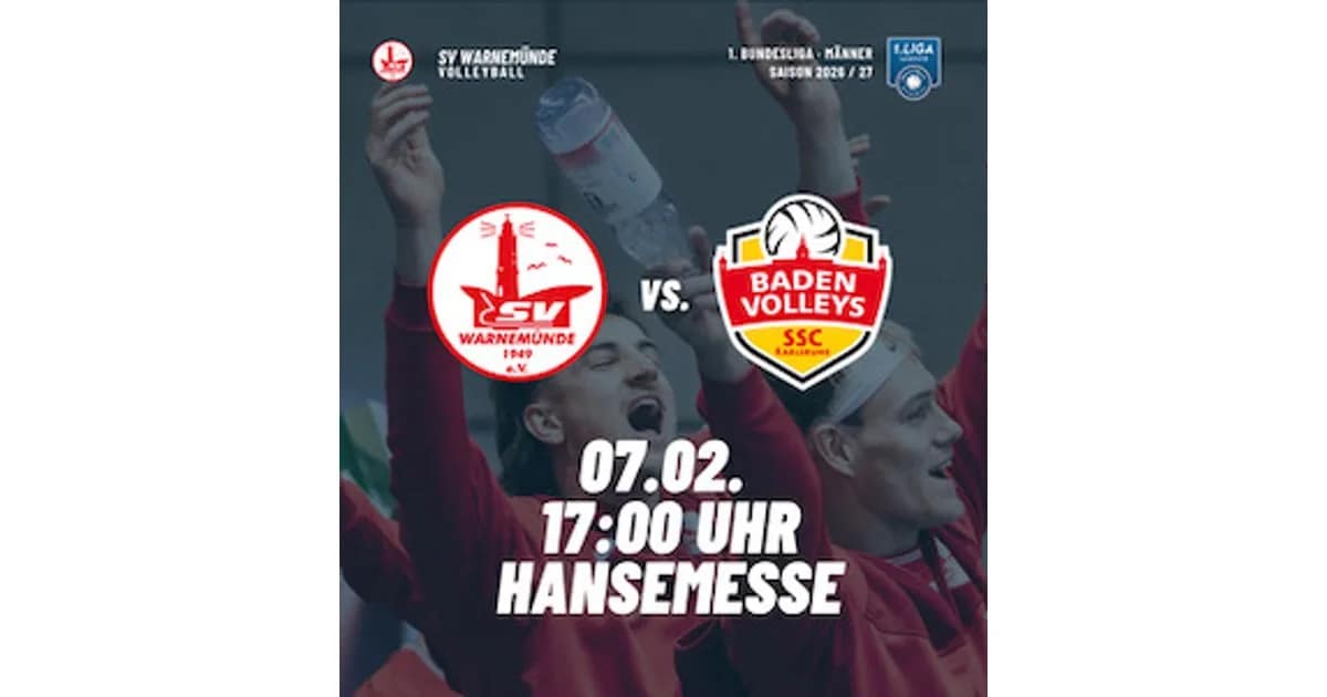 2026/2027 | 1. Bundesliga Männer - SV Warnemünde - Karlsruhe event image