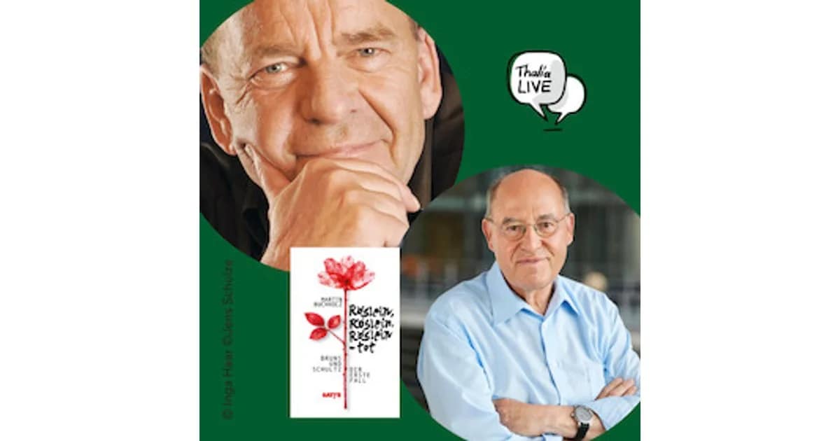 Thalia Berlin Tauentzien (157035549) - Martin Buchholz: "Röslein, Röslein, Röslein – tot" mit Dr. Gregor Gysi event image